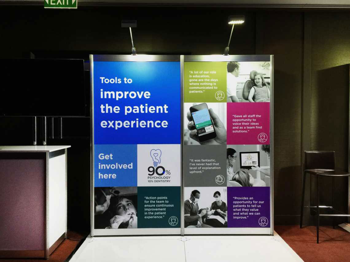 Picture of Bupa Dental stand at conference